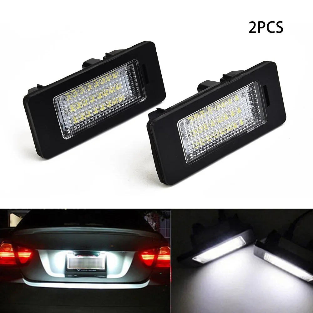 2 ชิ้น 24LED จํานวนแผ่นป้ายทะเบียนสําหรับ BMW E90 M3 E92 E70 E39 F30 E60 E61 E93 รถผลิตภัณฑ์ใบอนุญาตไฟ