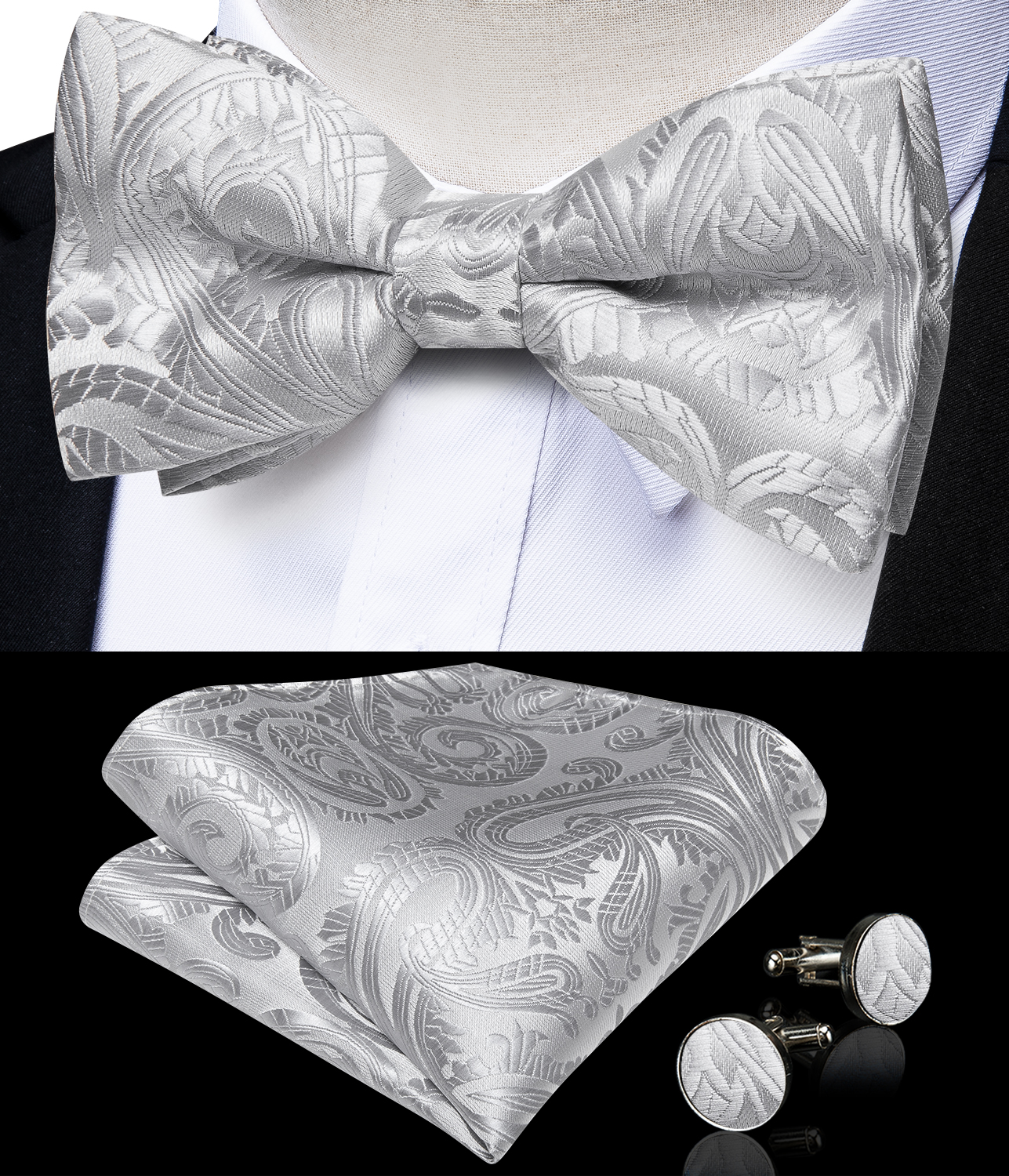Suspensórios elásticos masculinos ajustáveis para decoração de camisa masculina 100% seda gravata borboleta bolso quadrado homem manguito conjunto 3.5cm de largura