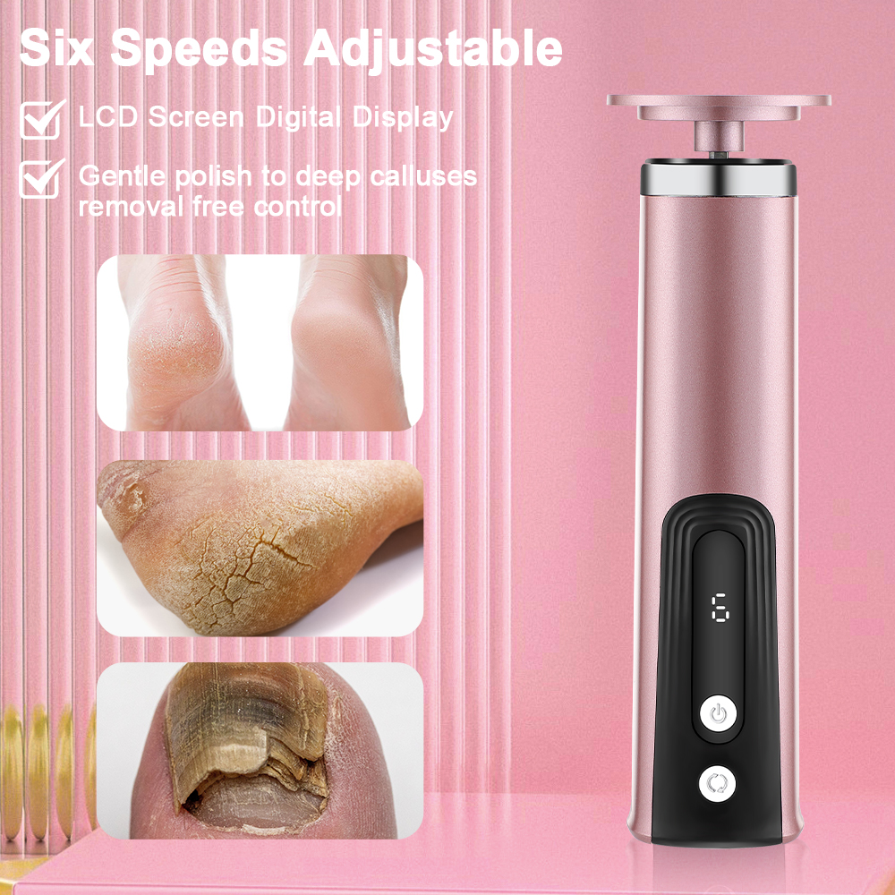 2in1 Elektrische Vijl Voor Voeten Pedicure Machine Dode Huid Remover Eelt Voet Slijpen Trimmer Oplaadbare Voetverzorging Tool Scrubber