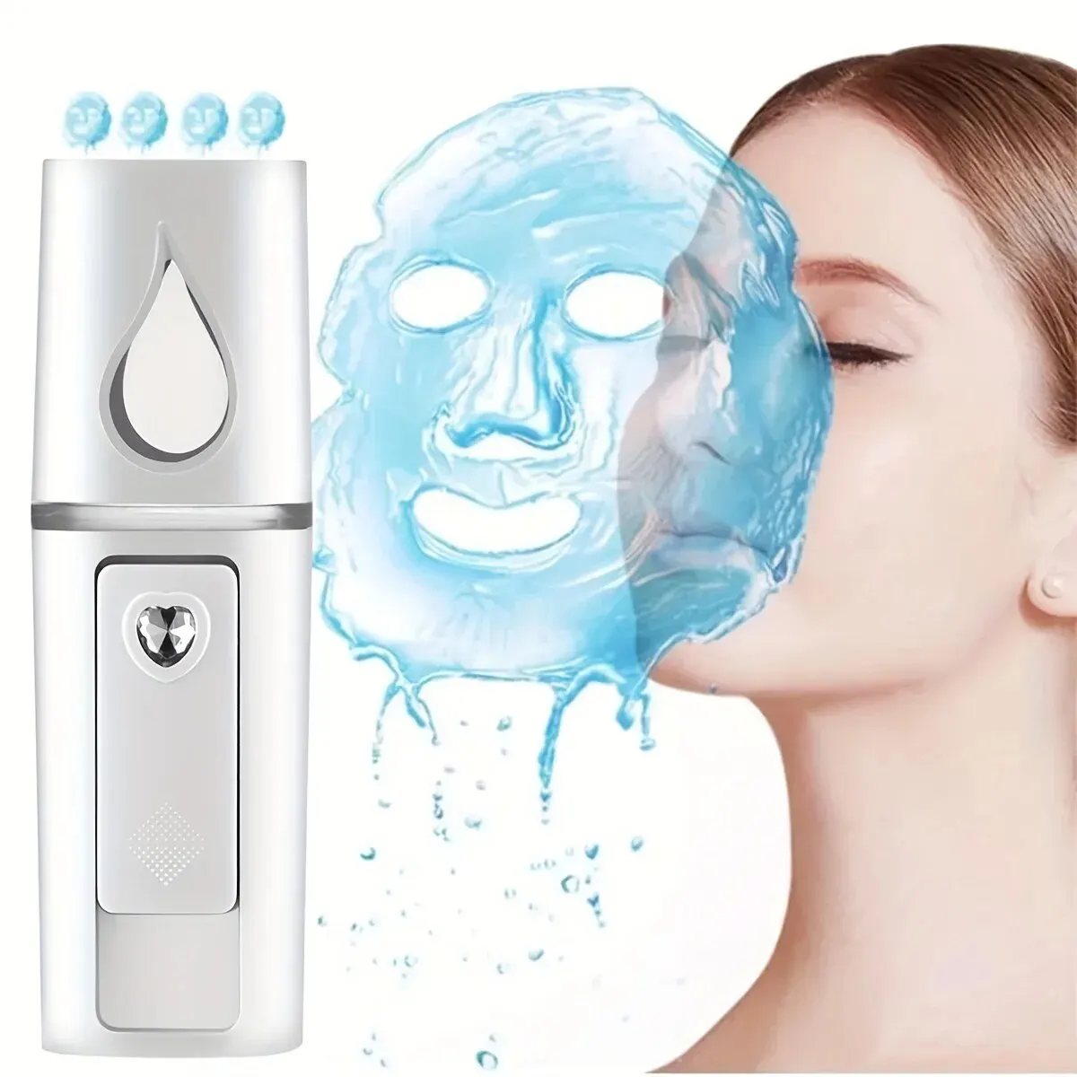 Mini Nano rociador humidificador de vapor facial USB recargable nebulizador hidratante facial cuidado de la piel