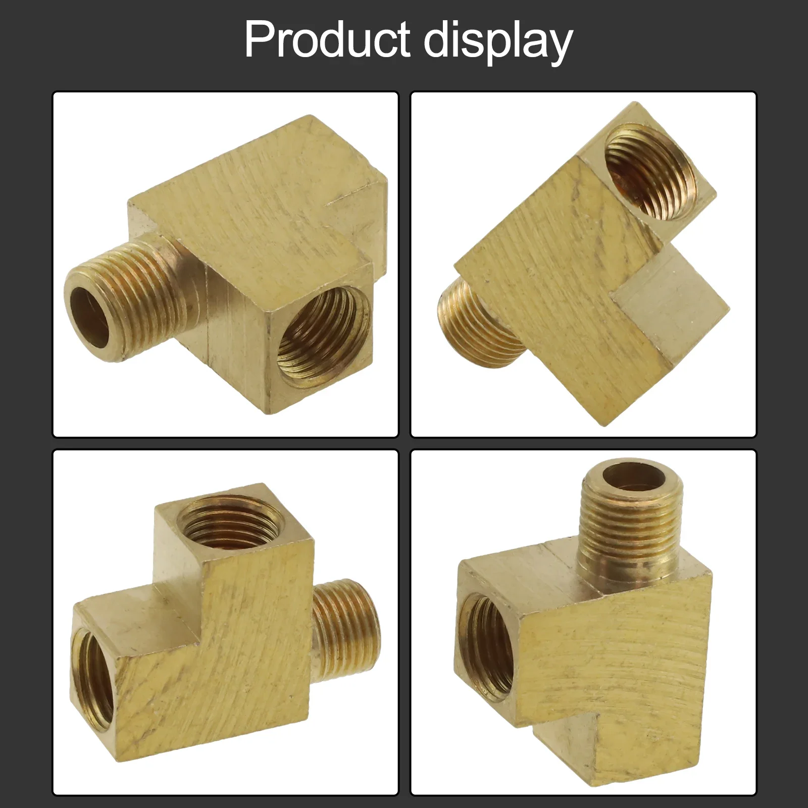 1pc Messing T-Verteiler m10x1 Winkel adapter für Öldruck sensor Anschluss Autozubehör