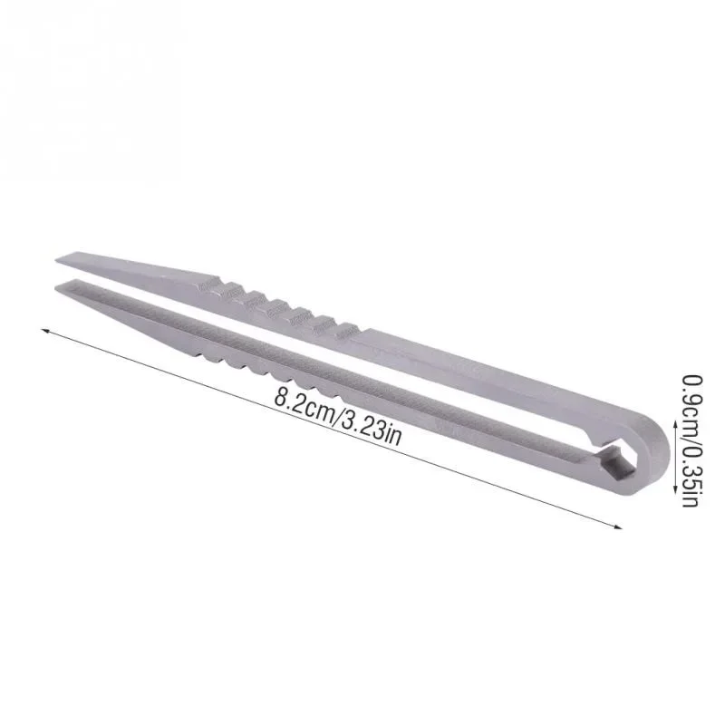 Di Động Hợp Kim Titan Nhíp Cứu Sinh Cắm Trại Du Lịch Mini Dụng Cụ EDC Thiết Bị Ngoài Trời Dụng Cụ Cắm Trại Tiếp Liệu
