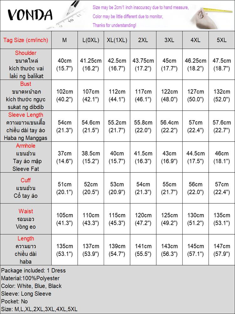 VONDA-フリル付きマキシドレス,エレガントなロングドレス,ラウンドネック,フレアスリーブのプリント,ルーズフィット,ラージサイズ,5xl,秋,2021