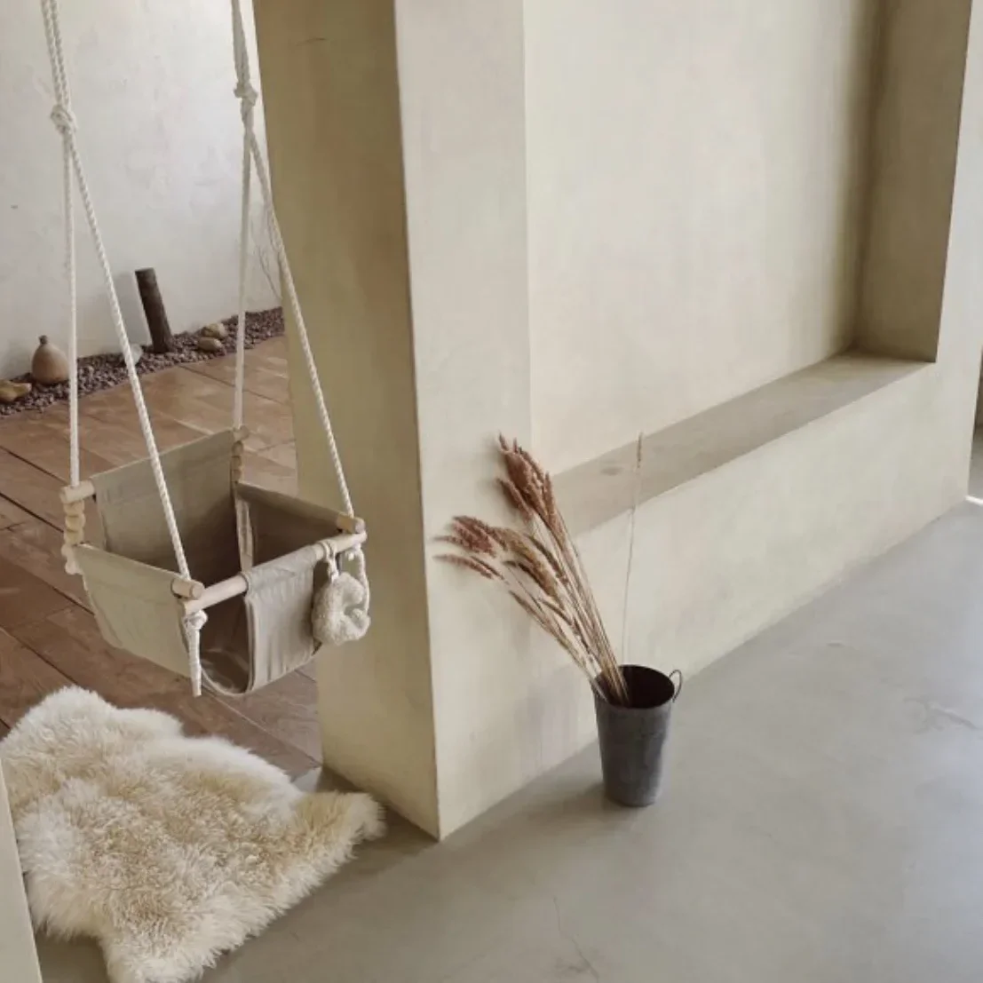 การถ่ายภาพเด็ก Props บ้านในร่ม Ins สไตล์ Swing เด็กเล็กแขวนตะกร้า Swing ผ้าโยกเก้าอี้เด็กแขวนเก้าอี้