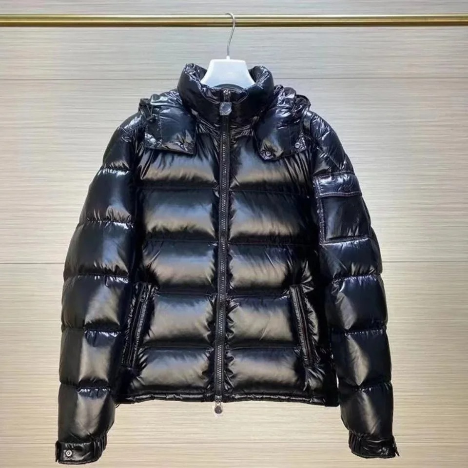 Winterdonsvest voor dames en heren Eiderdons warm warm Buitenraam raam Effen kleur capuchonjack