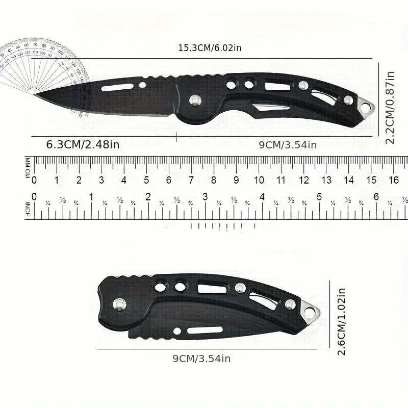 Multifunctional Portable Knife Pocket Knife Mini Folding Knife Kitchen Knives Stainless Steel Keychain Sharp for Vegetable Fruit