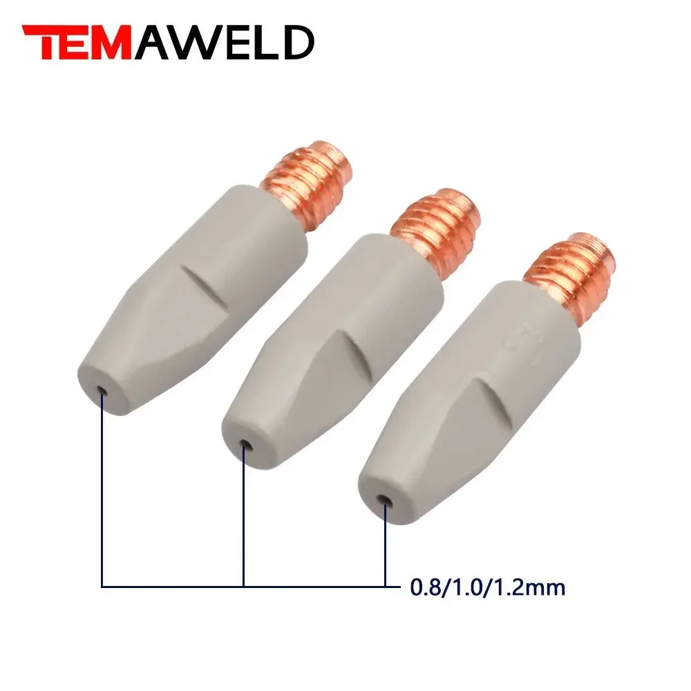 9Pcs 24KD New Coating Protection nozzle  0.8/1.0/1.2mm MIG Torch Gas Nozzle Tip Holder of 24KD MIG MAG Welding Torch