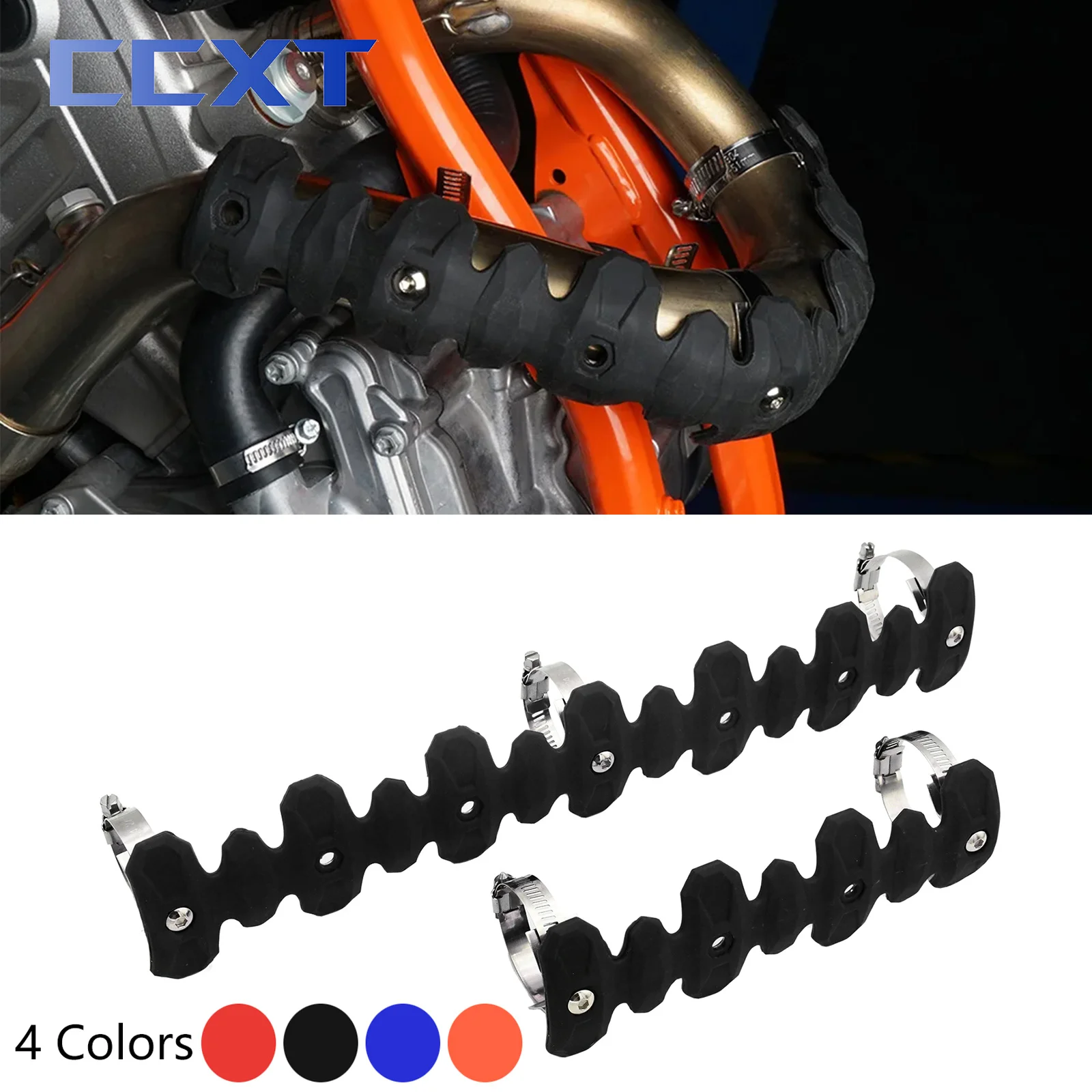 Глушитель выхлопной трубы, теплозащитный экран для KTM SXF EXCF SMR 250 350 450 500 Husqvarna FC FE 250 350 450 501 4 стока