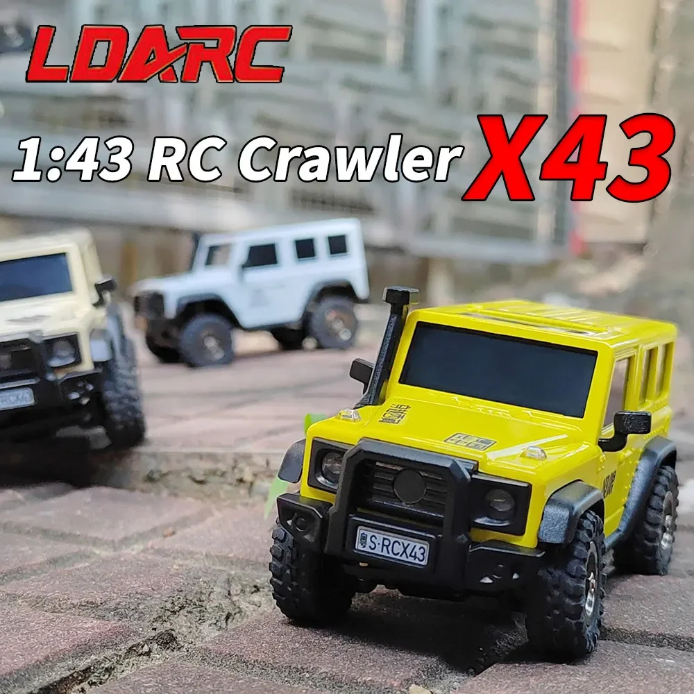 รถ mobil RC ตีนตะขาบ X43ของเล่นสำหรับเด็กจำลองแบบเต็มเวลาสำหรับ4WD รถไต่ขนาดเล็กของเล่นสำหรับเด็ก