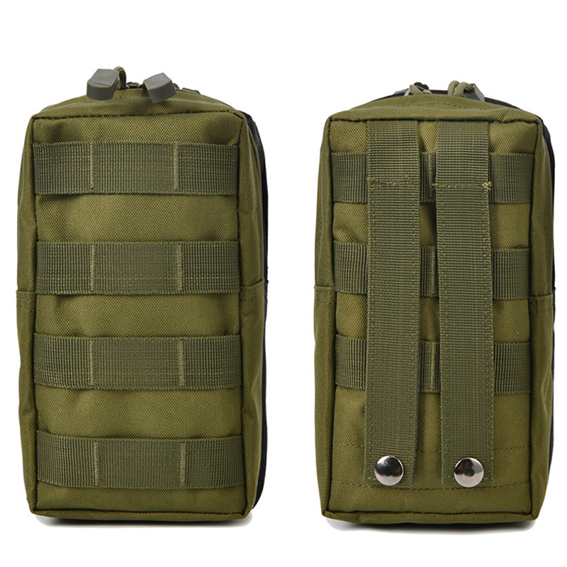 600D Oxford Outdoor  Bag EDC Molle Tool Zipper Waist Accessories Durable Belt Comouflage Pouch  Airsoft