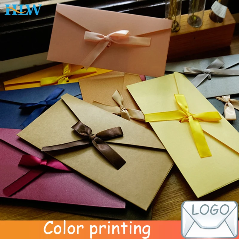 10 Cái/lốc Vintage Nhiều Màu Phối Ngọc Trai Bao Thư Cho Chữ Nhân Viên Đưa Thư Kraft Thư Sách Bao Da Ốp Lưng Cho Đám Cưới Lời Mời Tặng Bưu Thiếp