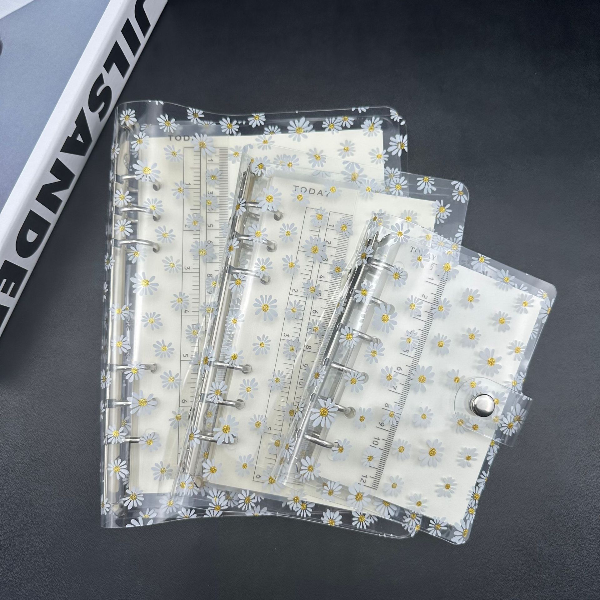 Обложка для блокнота А5/А6/А7 с маленькой маргариткой, свободная блестящая Обложка для дневника, ежедневника, планировщика, бумажная Обложка, школьные Канцтовары