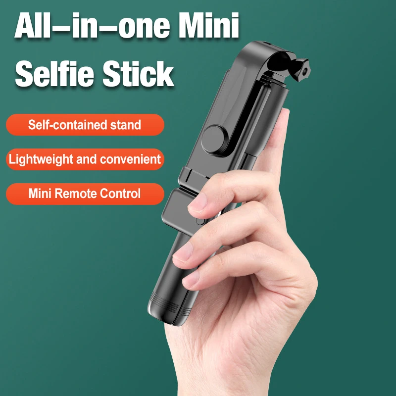 Universal Monopod Remote Shutter Fill Light for iPhone Samsung Xiaomi Phone Holder Mini Tripod Wireless Bluetooth Selfie Stick