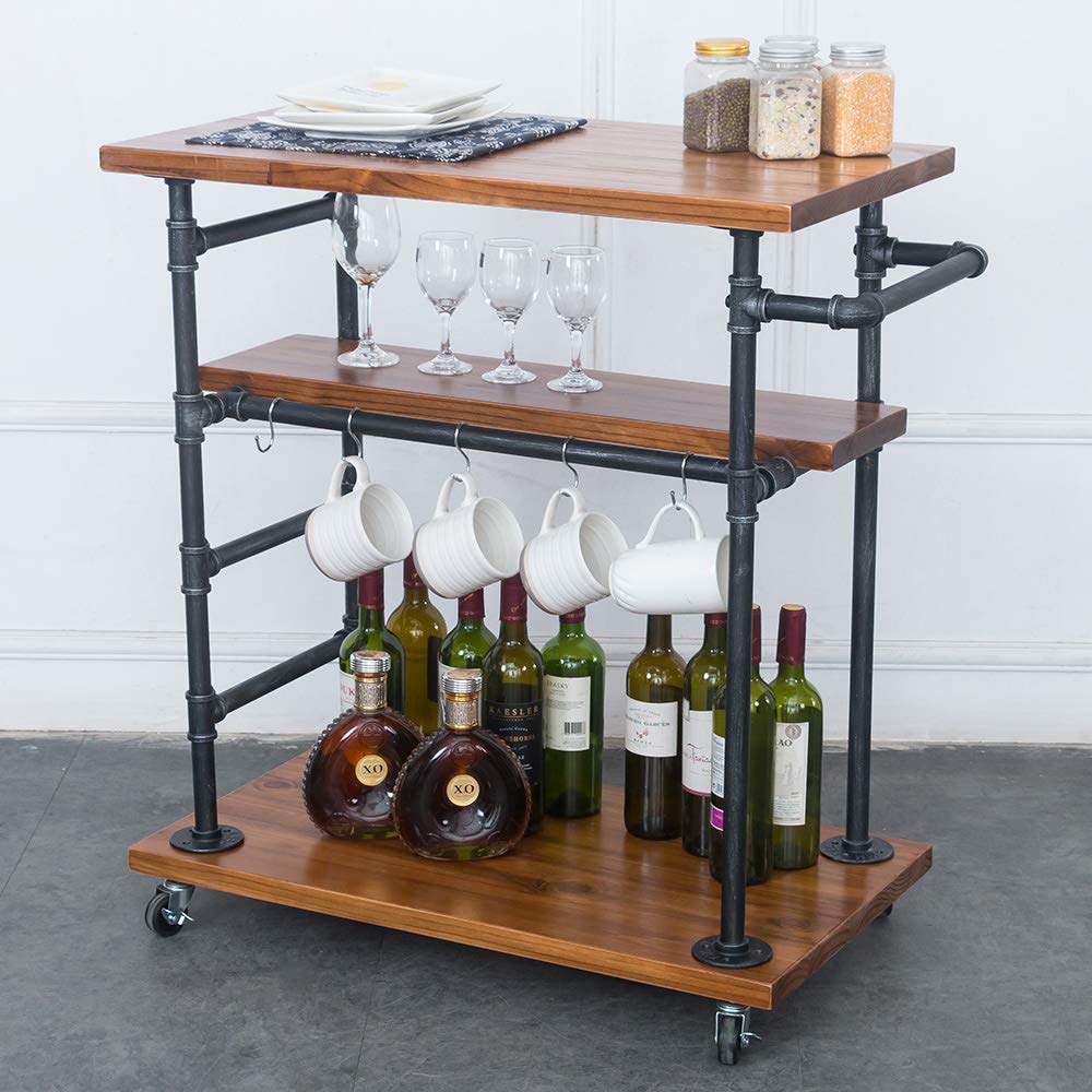 Mesa de centro de tubería de hierro Industrial