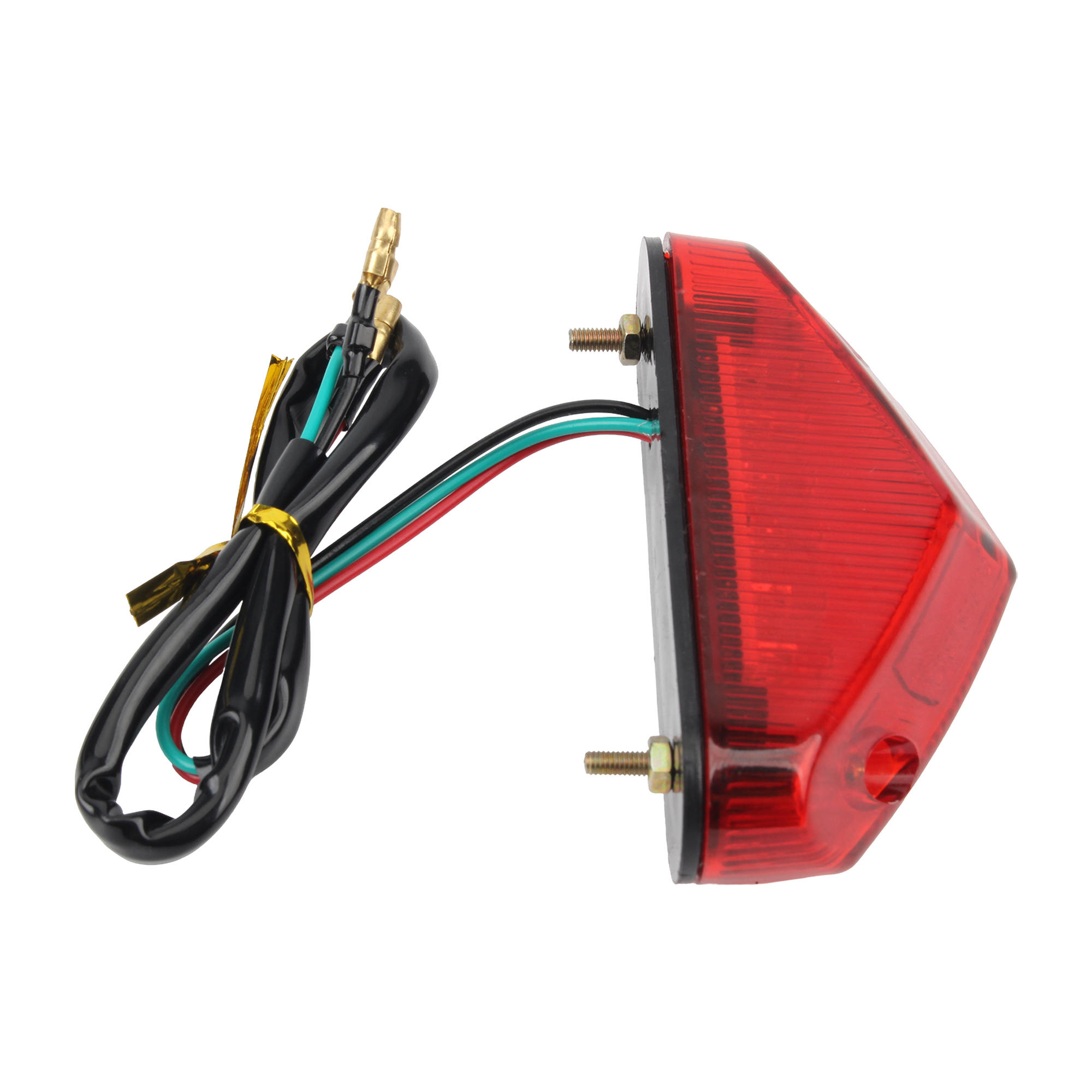 Universal 12v luz da cauda da motocicleta lâmpada da placa de licença luzes parada freio para scooters ciclomotores motocross bicicleta sujeira acessórios
