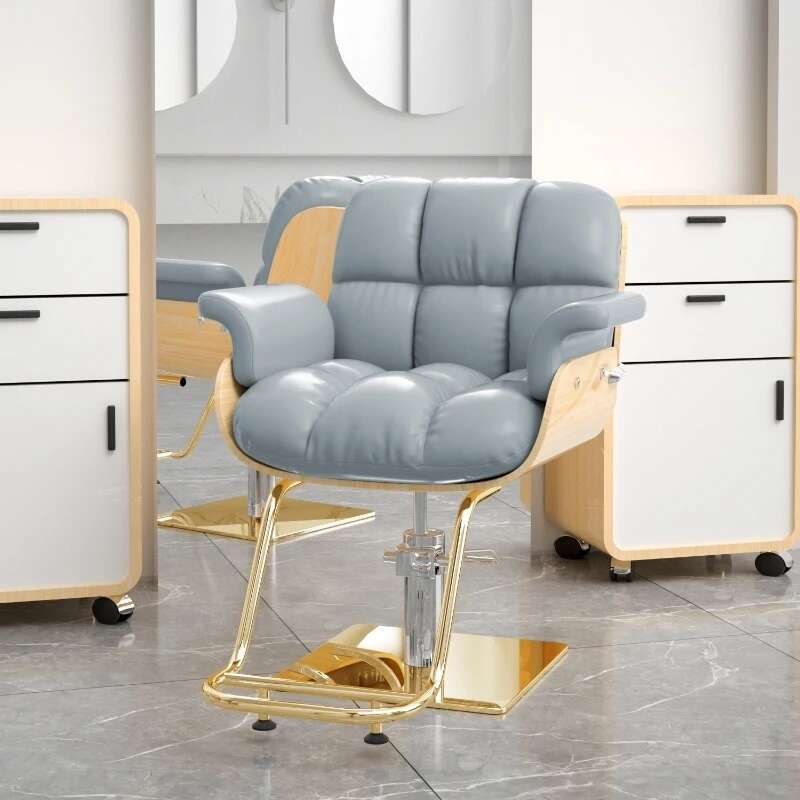 Confortável nordic cadeira de barbeiro moda na moda simples ajustável cadeira de cabeleireiro moderno estético sillon pedicura móveis
