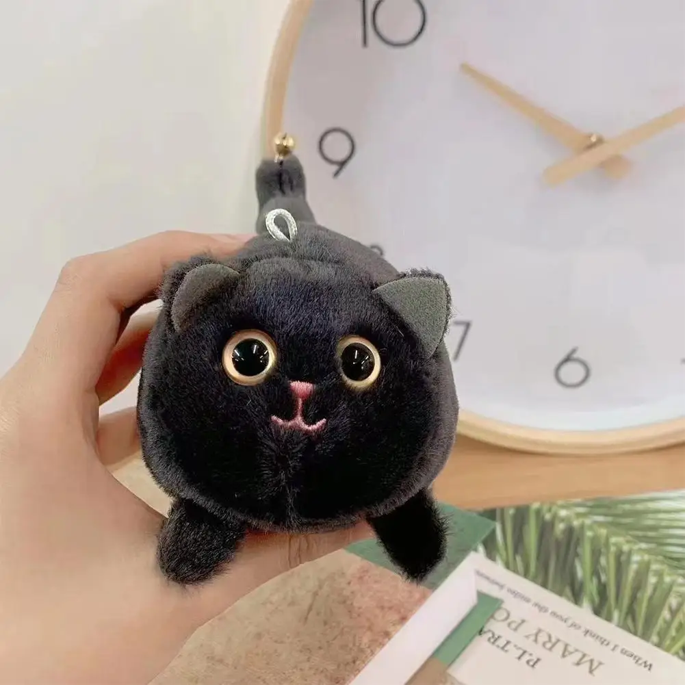 1ชิ้นตุ๊กตาแมวสีฟ้าน่ารัก brador แมวหางแมวห้อยพวงกุญแจตุ๊กตาของขวัญสำหรับเด็กตุ๊กตาหนานุ่มการ์ตูนสัตว์สุนัขตุ๊กตาหนานุ่ม S
