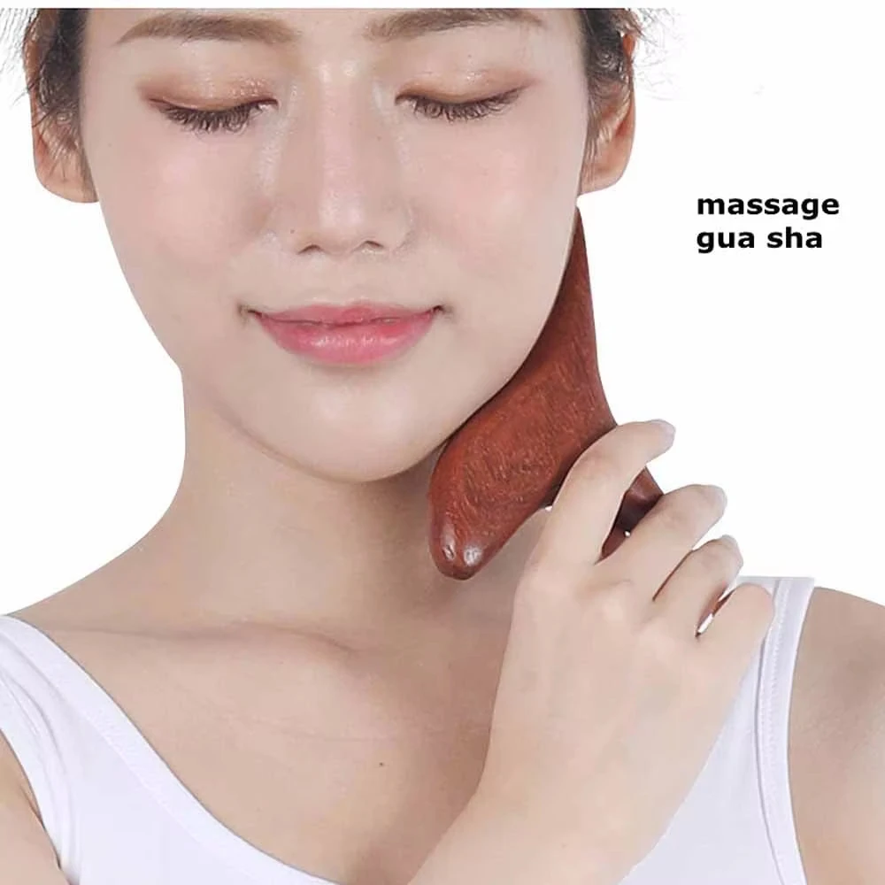1 PC คอเท้าไม้ Trigger Point นวด Gua Sha เครื่องมือ, home GYM Professional ไม้เครื่องมือนวดบําบัดสําหรับขากลับมือ Face
