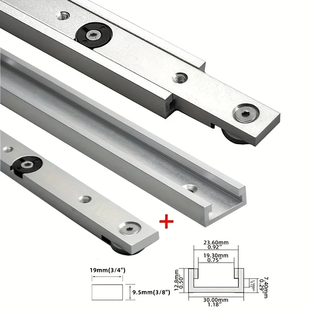 T Slot Miter Bar Slider Kit, อลูมิเนียมอัลลอยด์ T-รูป Rail Oblique Joint Slider พร้อมล้อ - Non Perforated T-รูปบาร์ท่องเที่ยว