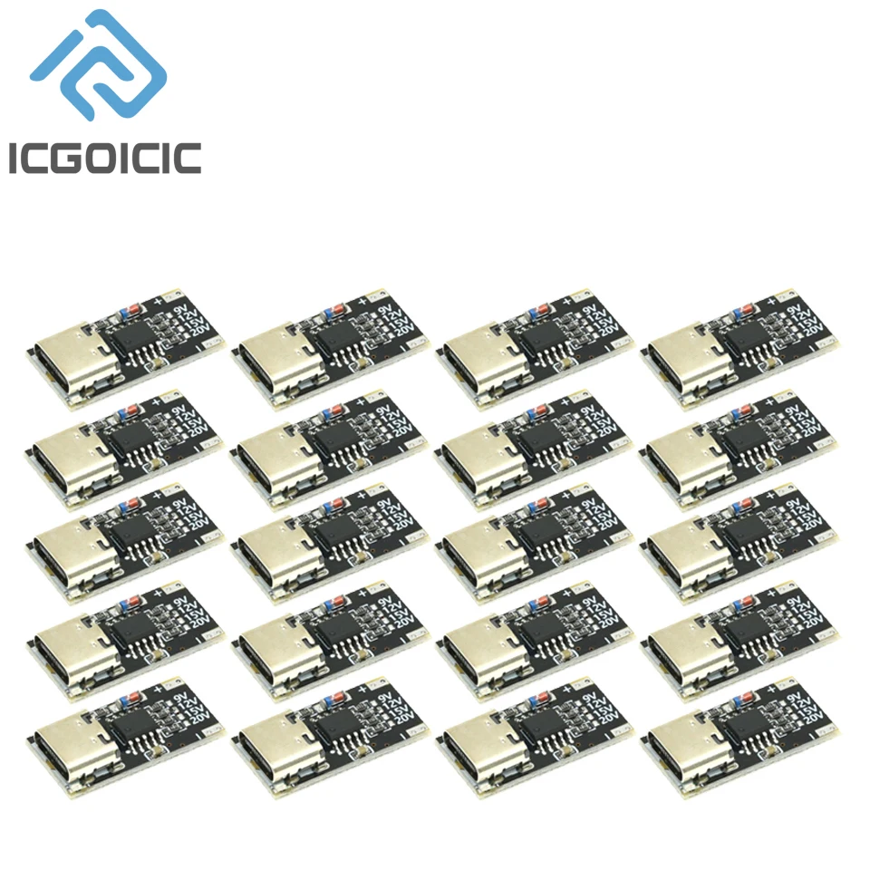 1-20PCS PD/QC/AFC Typ-C Decoy Board USB Boost Modul PPS/QC4 FCP AFC Typ-C Trigger Polling Detektor Power Schnelle Lade