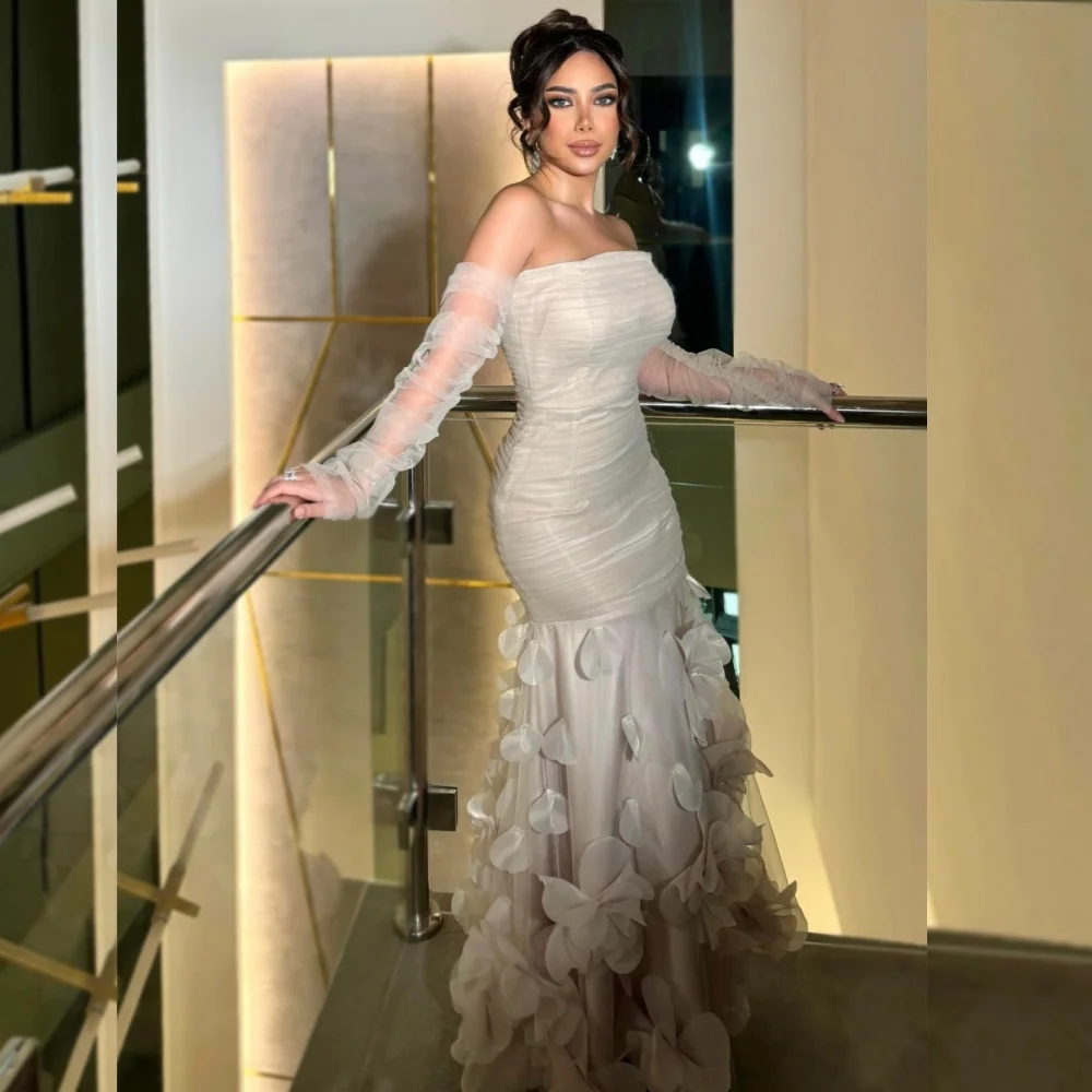 Personalizado retro jérsei plissado sereia sem alças midi vestidos sob medida vestidos de ocasião clássico requintado estilo moderno pastrol uni