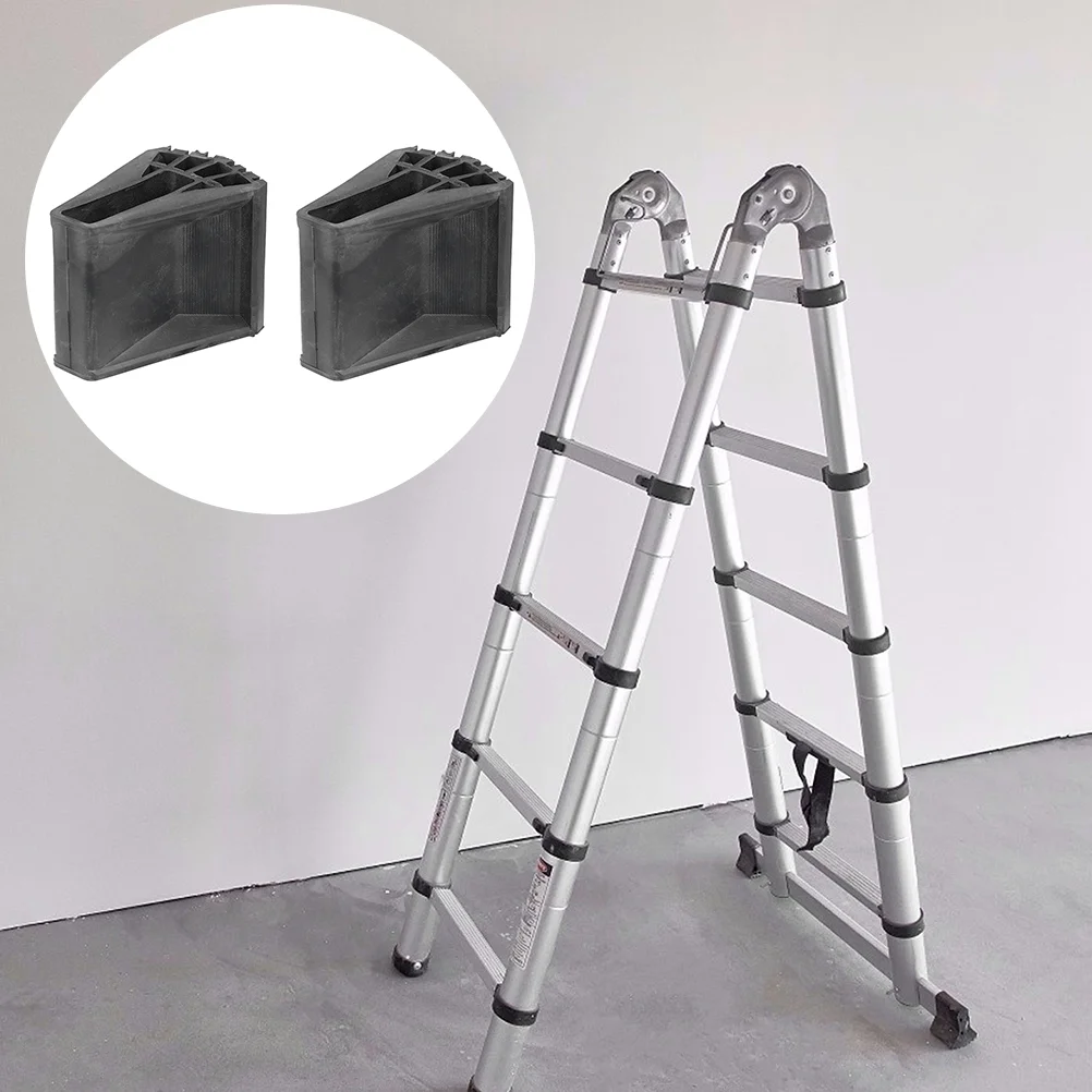 2/4 pezzi durevole antiscivolo scaletta piedini in gomma tappetino scaletta cuscino del piede parti della scala scala pieghevole copertura del piede antiscivolo pad del piede