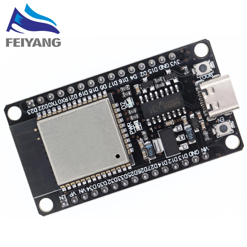 1~10PCS ESP32 CH340C TYPE-C USB CP2102 WiFi+บลูทูธพลังงานต่ำพิเศษ Dual Core ESP32-DevKitC-32 ESP-WROOM-32 บอร์ดขยาย