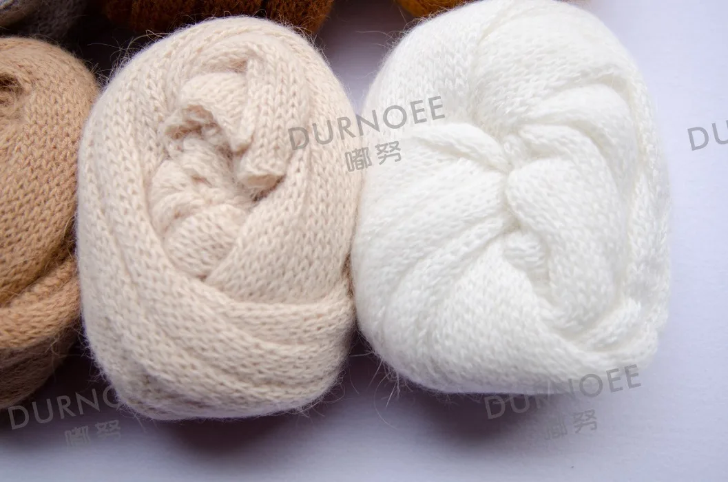 ทารกแรกเกิดการถ่ายภาพ Props ยืดขนสัตว์ห่อผ้าห่ม Swaddling Handmade หมวกถ่ายภาพอุปกรณ์เสริม