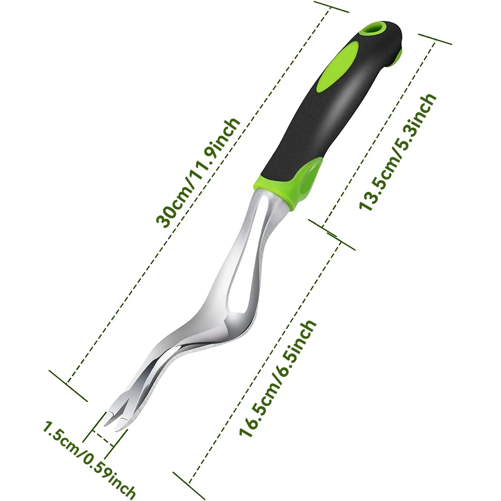 Hand Weeder Tool com alça ergonômica, Weeding Digger, Extrator para Jardim, Remoção de Transplante de Terras Agrárias