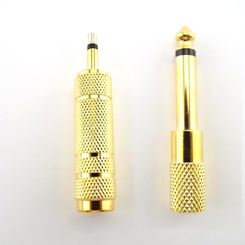 6.5Mm Nữ Đến 3.5Mm Jack Cắm 3.5 Nữ Tới 6.35Mm Cắm Âm Thanh Mono Micro Bộ Chuyển Đổi cáp Aux Mạ Vàng S1