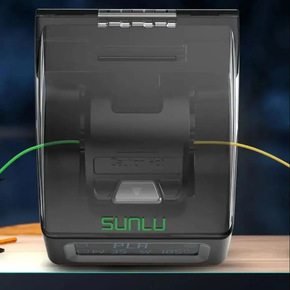 Conector de filamento sunlu para emenda de filamento pla/petg/tpu/abs/pa/nylon com manga ptfe de 200 peças para aquecimento de filamento de impressora 3d