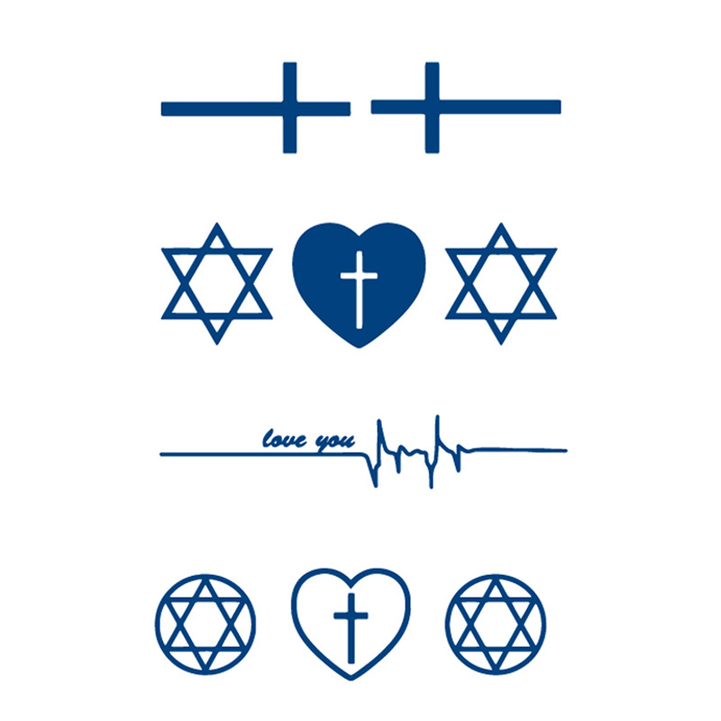 Herbal Tattoo Sticker Semi Permanent 7-15 Day Waterproof Juice Temporary Tattoos Sticker Size:180 * 110mm