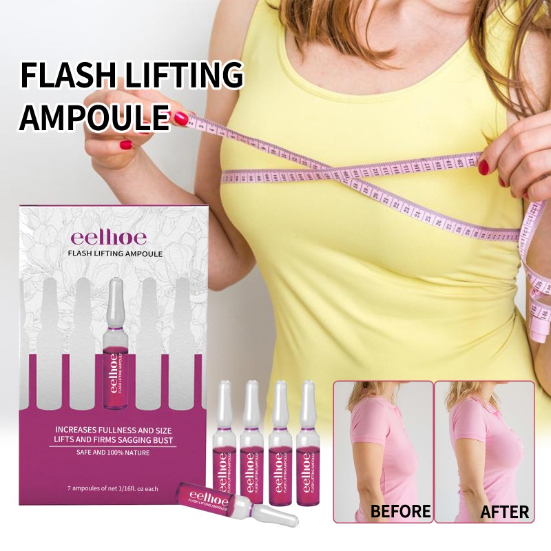 Flash-Lifting-Ampulle, Brust, schnell straffend, aufpolsternd, Wachstumsvergrößerung, Massage, Brüste, Öl, größere Brust, Schönheit, Körperpflege, Ampulle