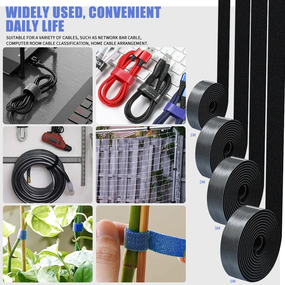 0.5m/1m/2m/3m/5m Cable Organizer Organizador Cable Management Ties Mouse Wire Earphone Holder For iPhone Samsung Protector Cable