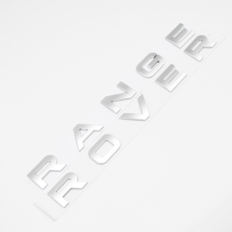 Logotipo 3D ABS, emblema de letras Range Rover negras, insignia trasera del capó delantero del coche para Range Rover Sport L320 L322 Evoque Velar, accesorios