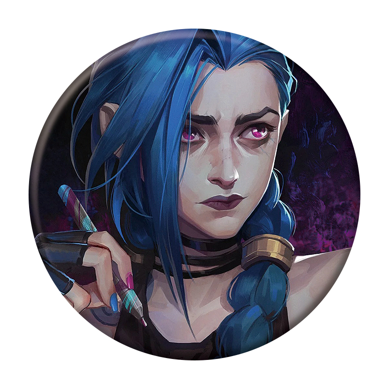 新しい秘術シーズン 2 ボタンピン襟ブローチ Vi ジンクスケイトリン服リーグ伝説のジュエリー装飾ギフト帽子かわいいバッジラペル