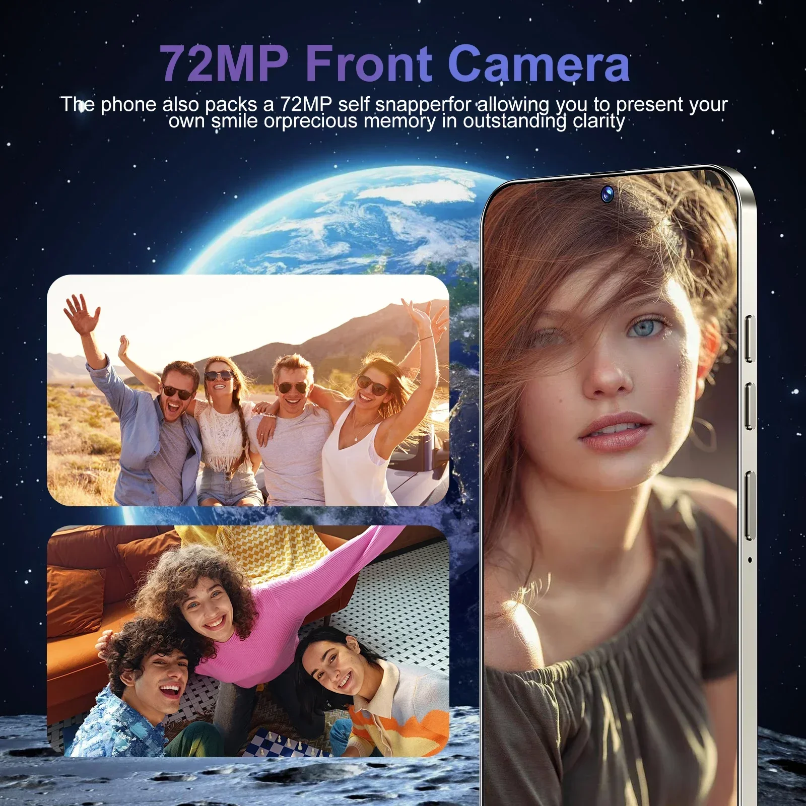 สมาร์ทโฟนM6 RROเดิม7.3นิ้วGlobal Version 16G + 1TB Snapdragon 8 Gen3 Android14 72 + 108MP 4G/5Gโทรศัพท์มือถือโทรศัพท์มือถือNFC