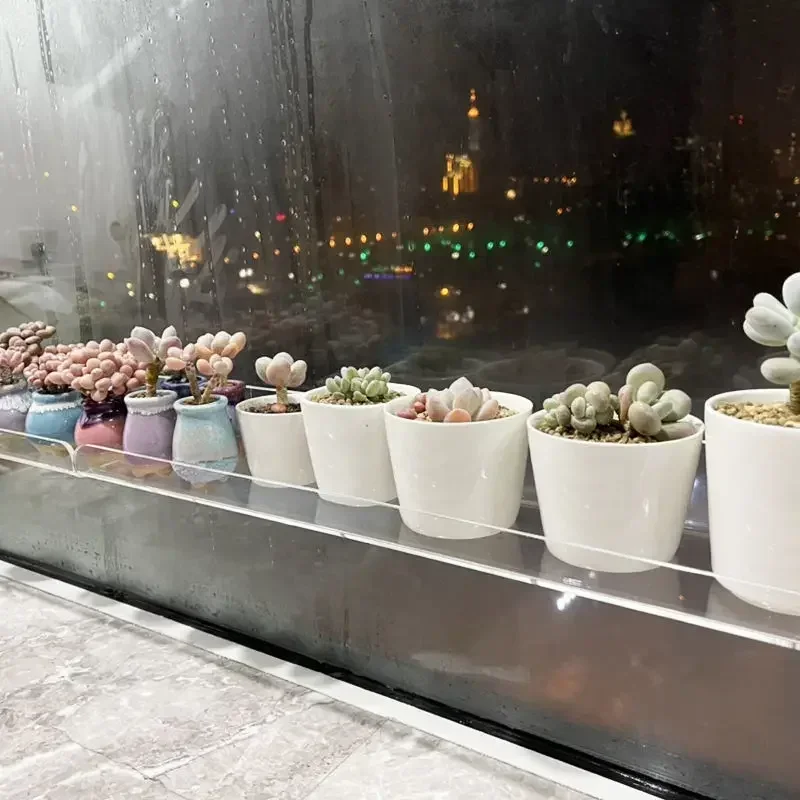 Clear Acrylic Wall Shelf Hanging Panel Perforated Bathroom Toilet Kitchen Storage Rack Acrylic Thickened Strong Stickers