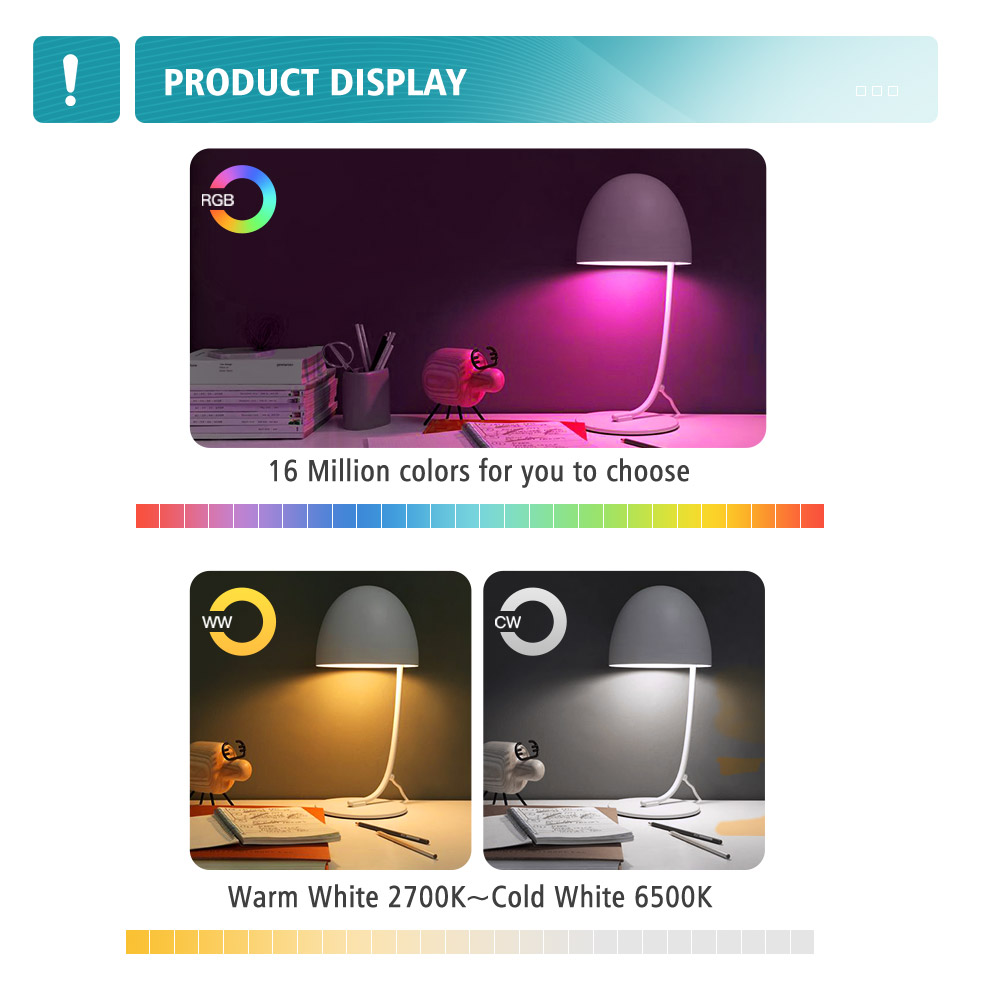 Tuya Smart Wifi Glühbirne E27 Bluetooth Led Glühbirnen Smart Home RGB Led Lampe Funktioniert mit Alexa, Google Home, erforderlich Gateway