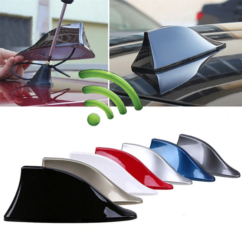 Auto Shark Fin Antenne Abdeckung Basis Ersatz Radio Signal Antennen Dach Außen Zubehör Dekoration