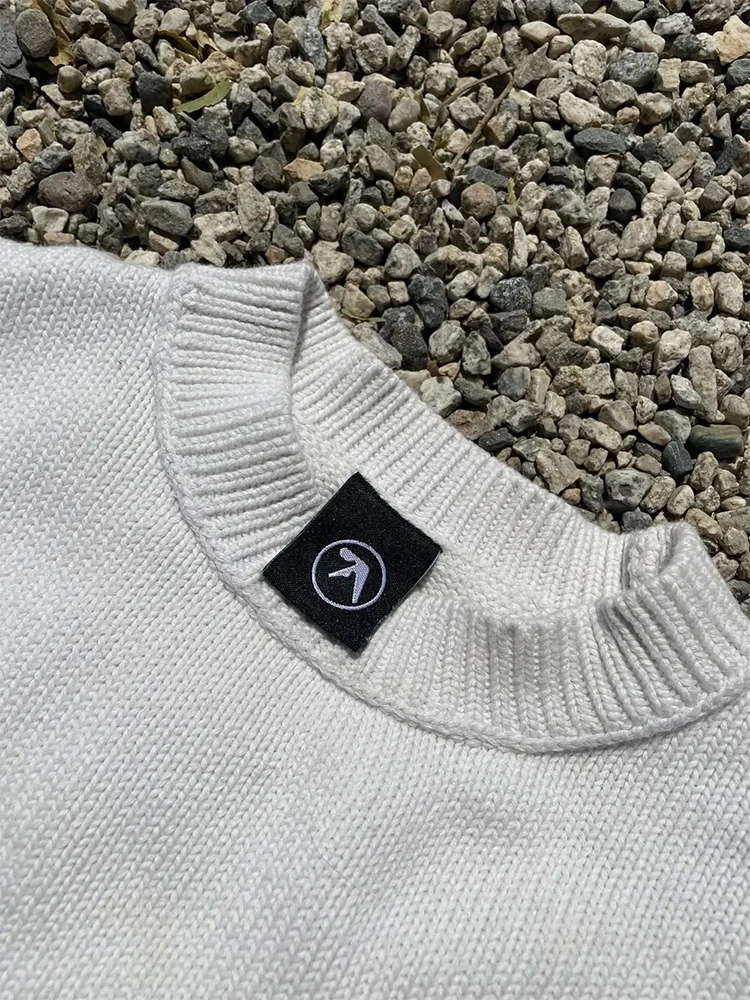 Sweter męski Y2K Aphex Twin Knit Oversized Pullovers Gothic Jumper Winter Graphic Streetwear Long Sleeve Tops Vintage Clothing