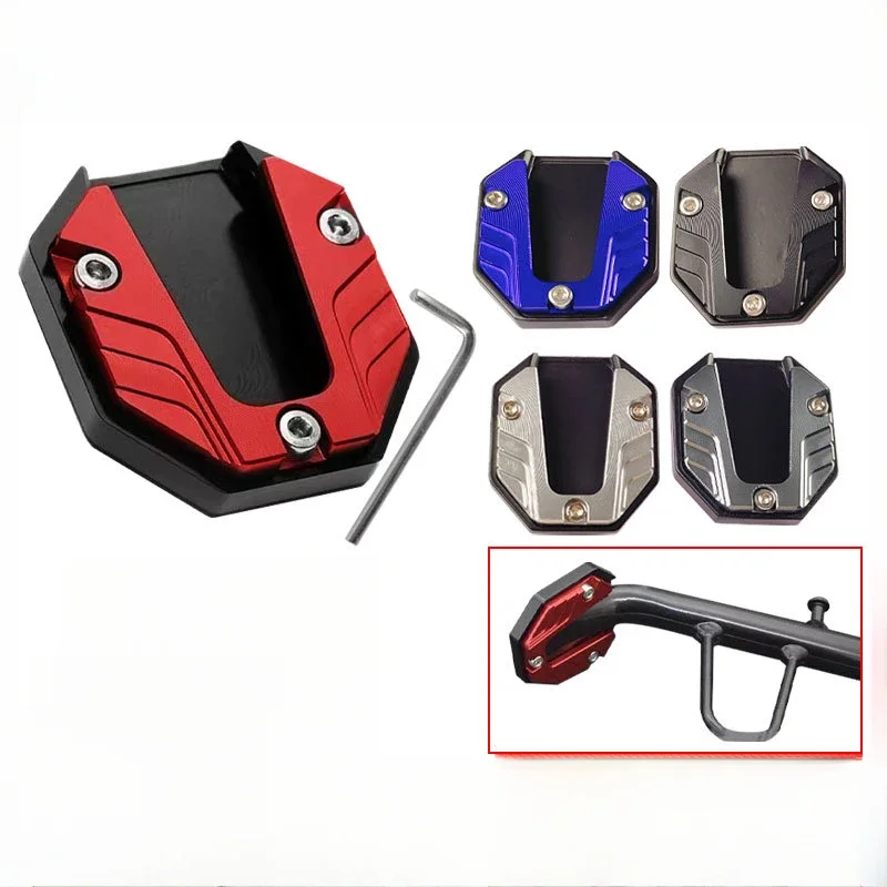 Placa de reposapiés de vehículo eléctrico de motocicleta premium: bloque de patada lateral antideslizante grande para una mayor seguridad