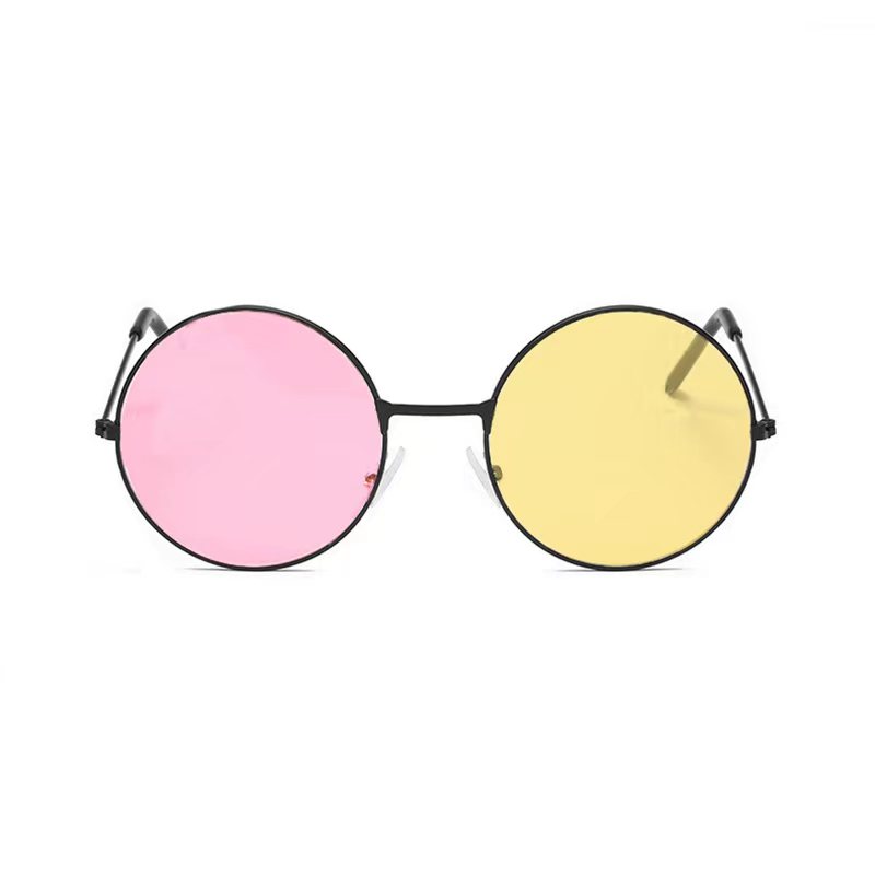 Men Spamton Cosplay Glasses Boss Spamton Cosplay  Mixed Color Sunglasses Cos Prop Round Frame Sunglasses Halloween Accessories