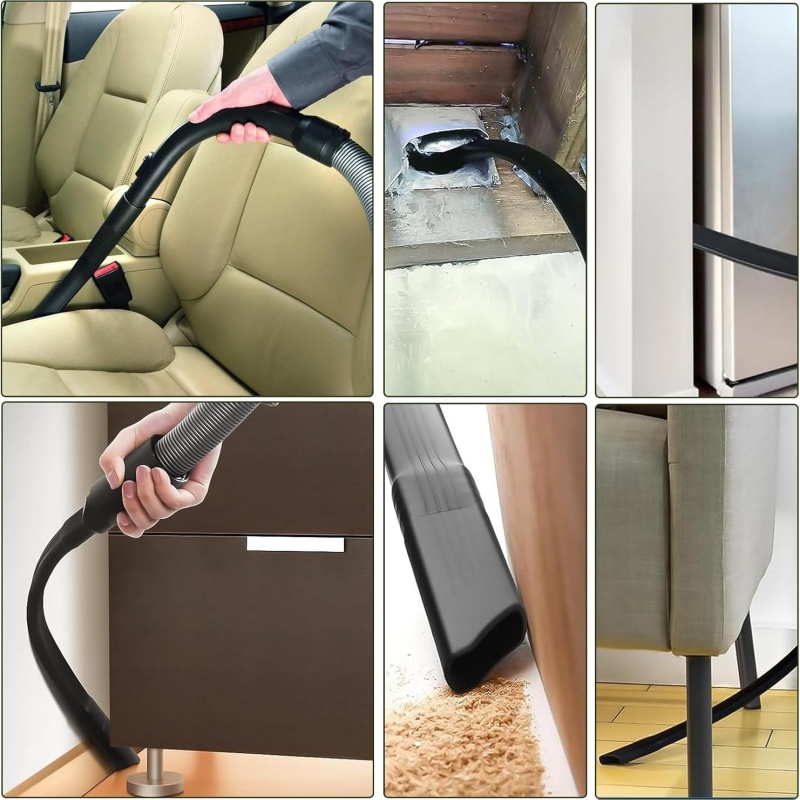 Long Flat Crevice Tool With 35mm To 32mm Hose Adapter Vacuum Cleaner Suction Nozzle Head Household Cleaning Tool Replacement