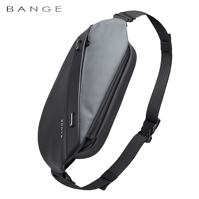 BANGE Große Kapazität Wasserdichte Multifunktions Umhängetasche Männer Schulter Tasche Männlichen Sling Brust Taschen Für Taille Gürtel Passenden
