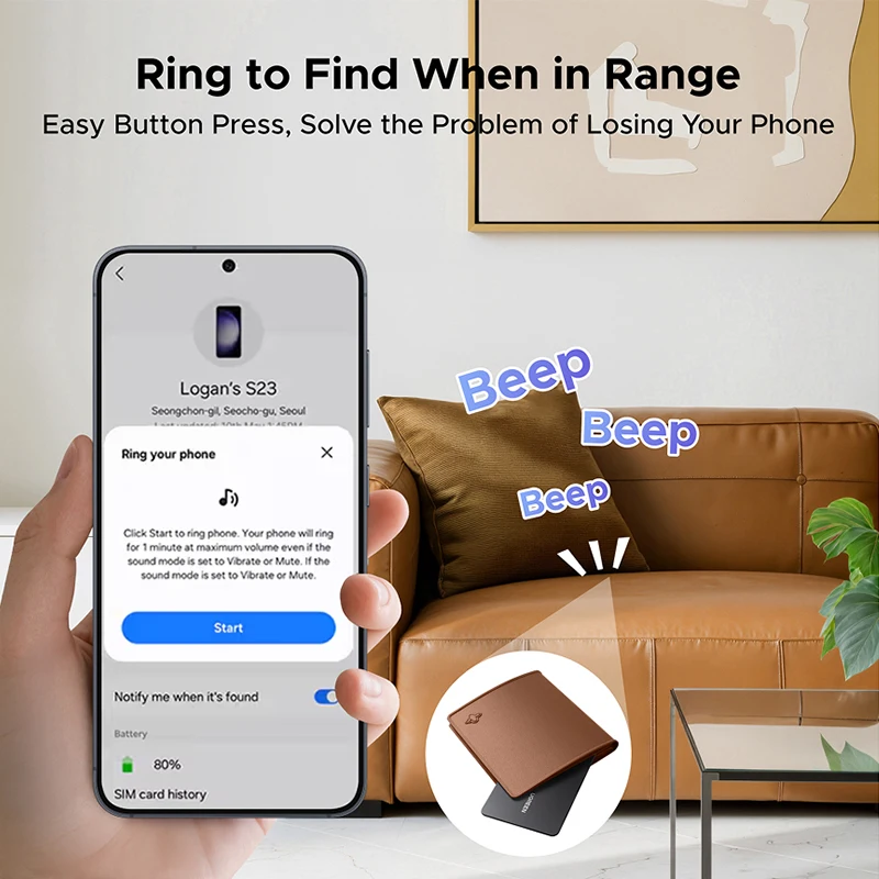 UGREEN Bluetooth-трекер для Samsung Galaxy, GPS-локатор Smart Tag, устройство слежения, поиск предметов для ключей, кошелька, багажа, домашних животных