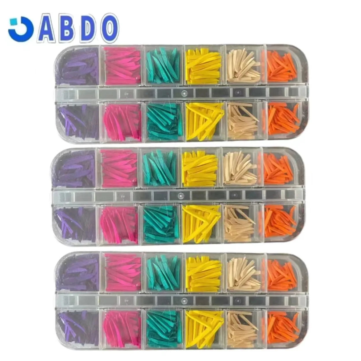 Dental 300 unids/set restauración desechable Interdental compuesto contorneado cuñas de madera Odontologia Materiales Dentistica