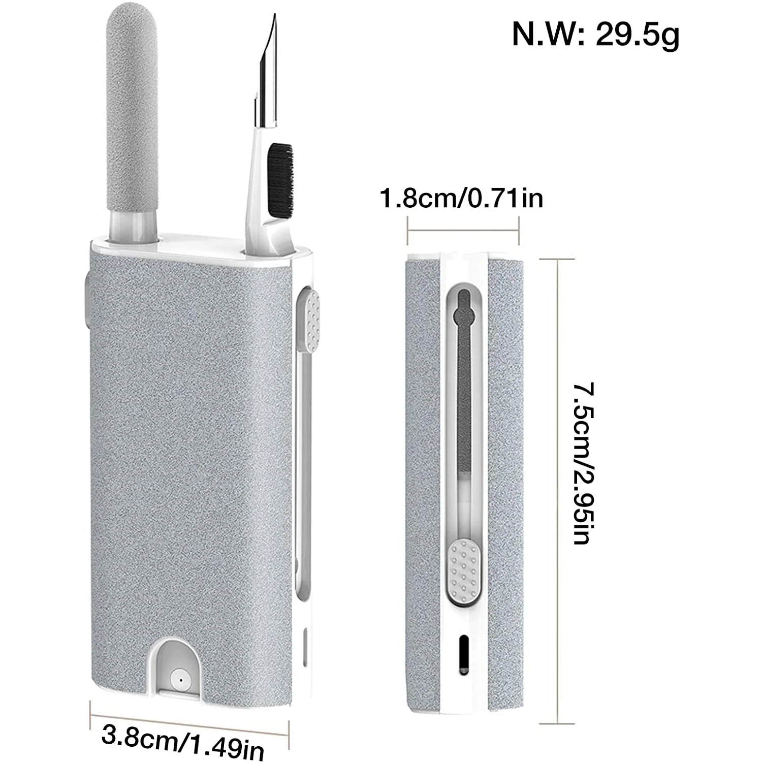 5-in-1-Kopfhörer-Reinigungsbürsten-Set, Kamera, Telefon, Tablet, Laptop, TV, Bildschirmreinigungswerkzeuge, Headset-Reinigungsstift für Airpod Pro 3 2 1