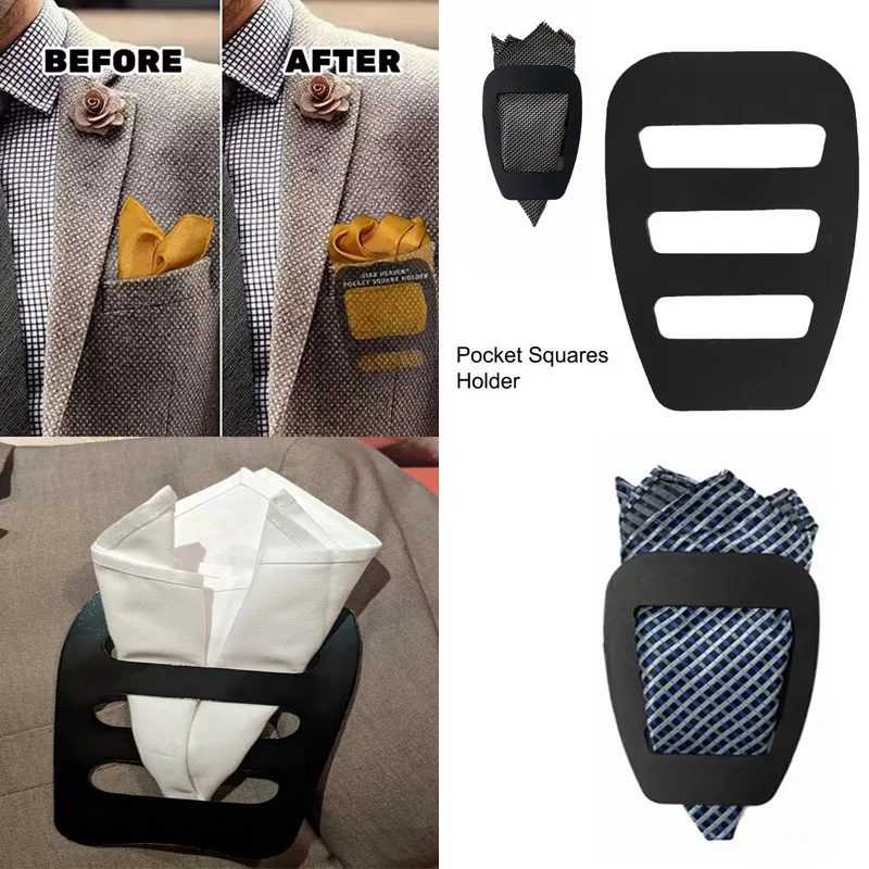 Einstecktücher Halter Taschentuch Keeper Organizer Mann vorgefaltete Taschentücher für Männer Herren Anzug tragen Zubehör 1/2/3PC