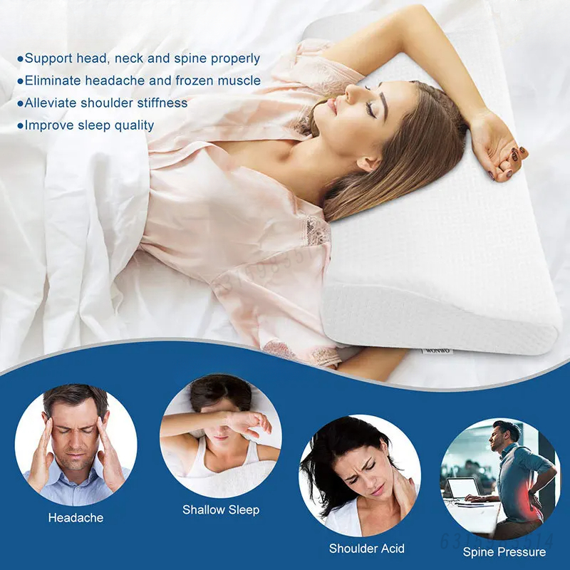 Oreiller orthopédique cervical pour le cou, lit en mousse à mémoire de forme, Protection du cou, oreiller à rebond lent, oreiller en forme de papillon